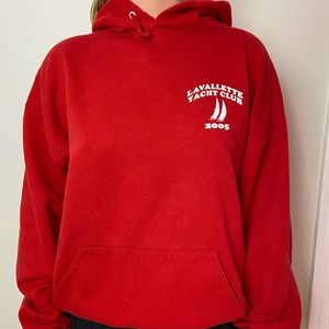 Red Thrifted Sweatshirt